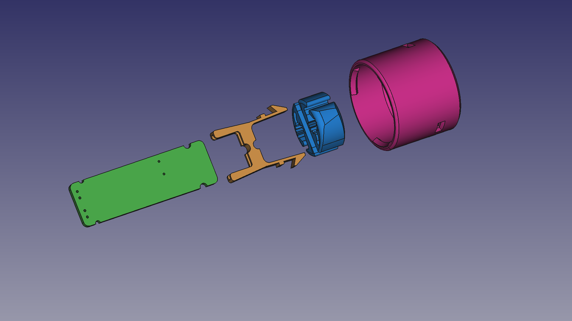 Lamp enclosure, cap assembly