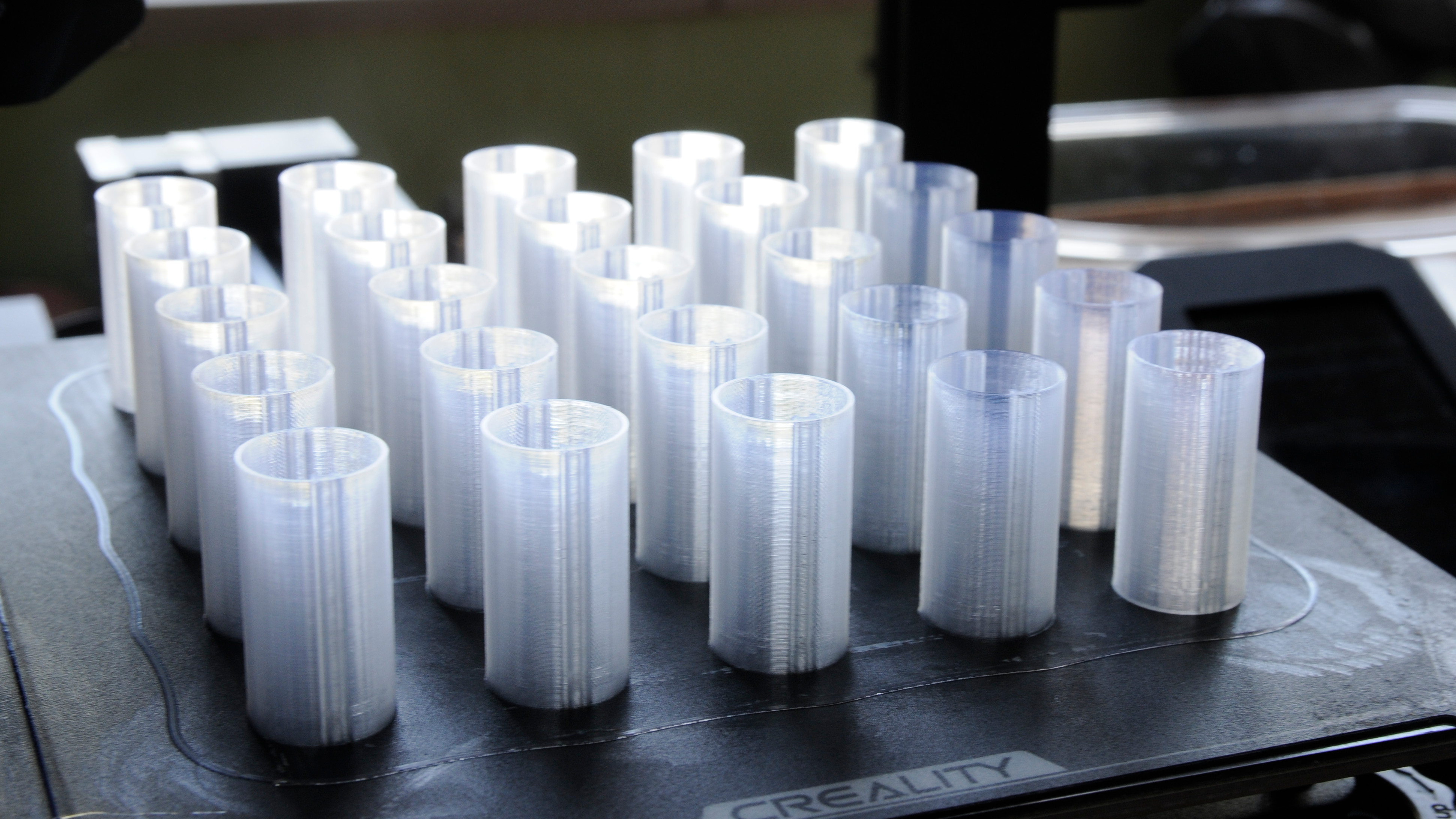 Diffusers on print bed
